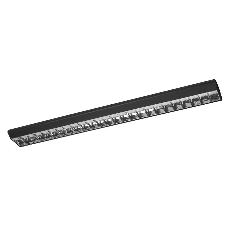 OSRAM OFFICE LINE GRID CURVE Büro-Deckenleuchten, 1.2m, 40W, 4000K, Kaltweiß, Dimmbar, Schwarz