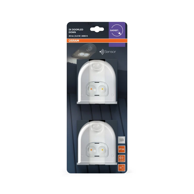 OSRAM DOOR LED DOWN Türlicht, 0.95W, 4000K, Kaltweiß, Weiß