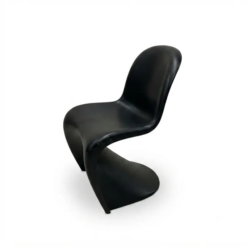 Vitra Panton Chair Junior – Kinderstuhl in Schwarz, Verner Panton