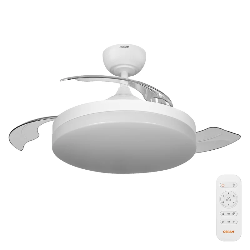 OSRAM LED Deckenventilator Brisote, Weiß, 1060mm, 66W, 3000/4000/6500 K, CCT