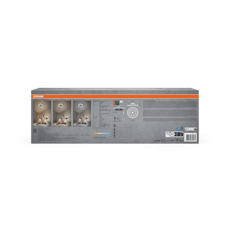 OSRAM LED Deckenventilator Solano 490mm 43W CCT