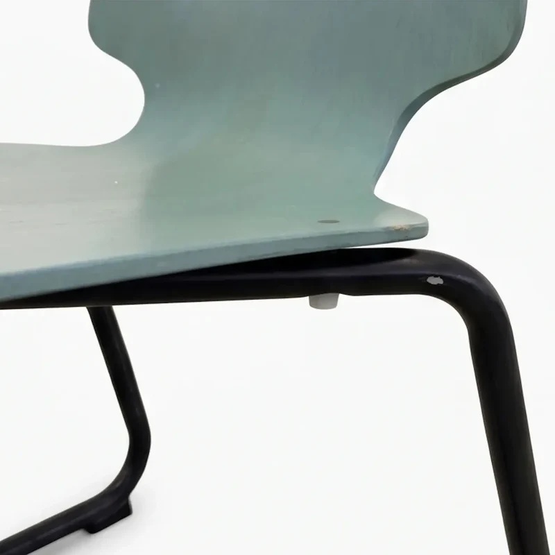 Vintage Freischwinger Kusch+Co – Sperrholz & Stahlrohr, 1970er, Made in Germany