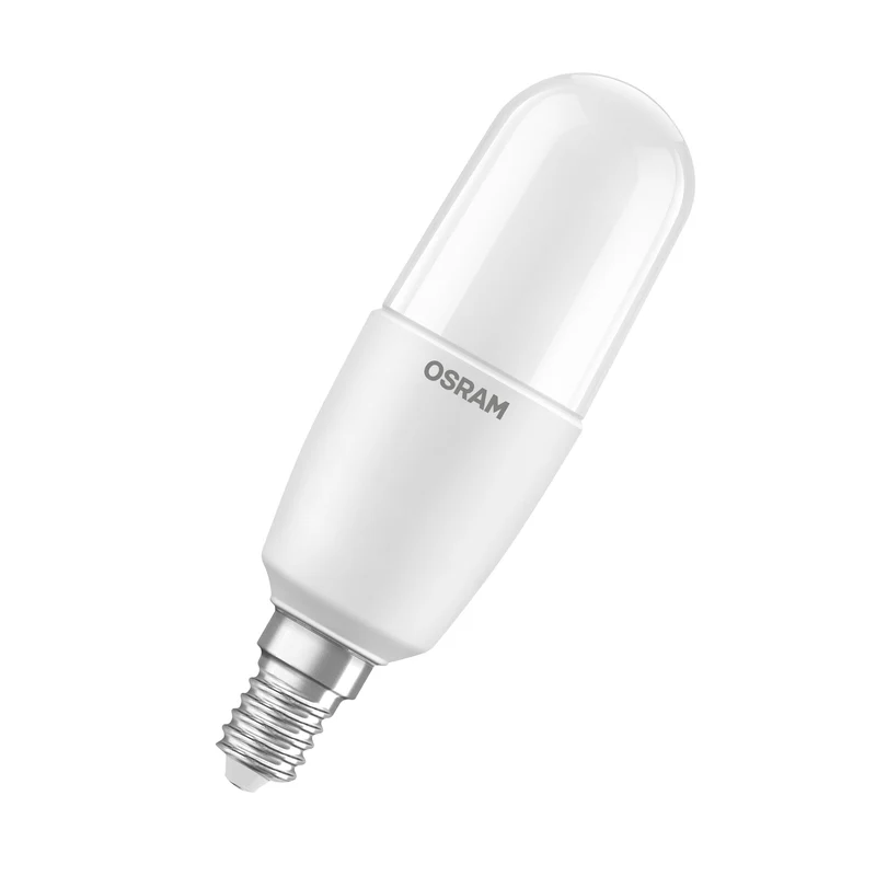 OSRAM LED PCR CLASSIC Sticklampe, 9,5W, 2700K, Warmweiß, Matt, E14