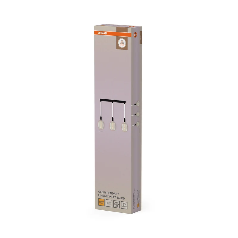 OSRAM DECOR Glow Pendelleuchte Linear 3xE27 Select