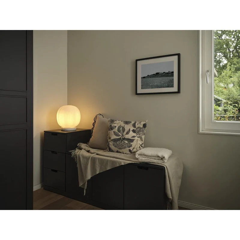 OSRAM DECOR Glass Lantern Marble Tischleuchte E27