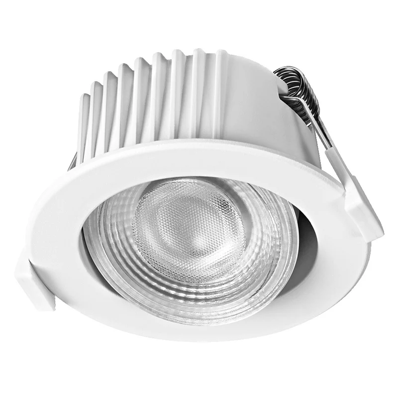 OSRAM LED Spot Recess Bad Einbaustrahler Set DIM IP44 schwenkbar 4.9W 36° Weiß ⌀68 mm