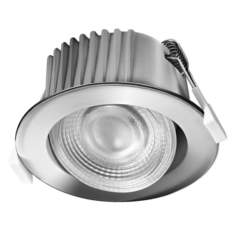 OSRAM LED Spot Recess Bad Einbaustrahler Set DIM IP44 schwenkbar 4.9W 36° Chrom ⌀68 mm