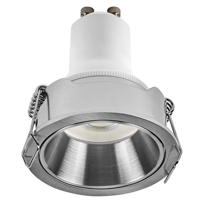 OSRAM LED Spot Recess GU10 Dim Einbaustrahler Set 3W Satin-Nickel ⌀52 mm