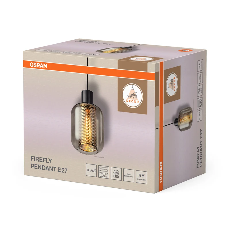 OSRAM DECOR Firefly Pendelleuchte E27 Schwarz