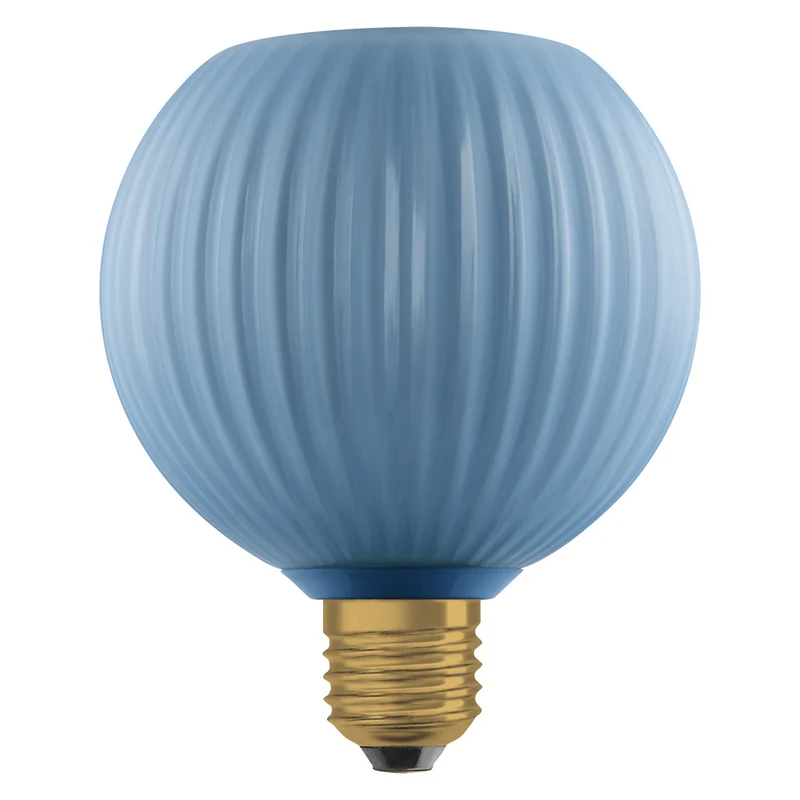 OSRAM DECOR LED-Lampe farbiges Glas Kugel blau