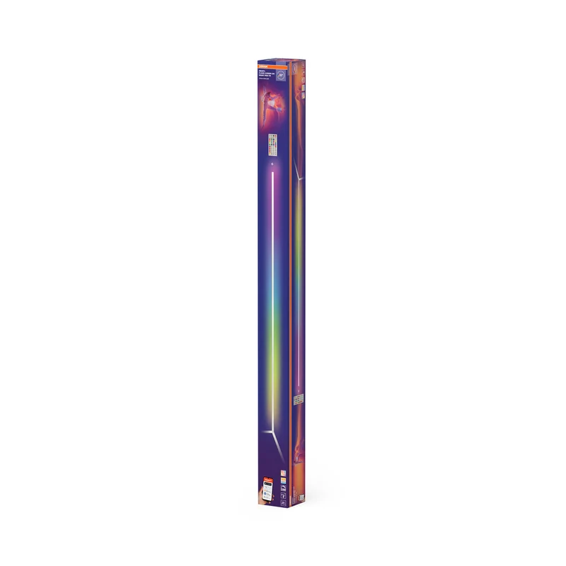 OSRAM Matter SMART+ Floor Corner Slim Stehlampe, mit Fernbedienung, Weiß, 2000 mm, RGB + Tunable White (TW)