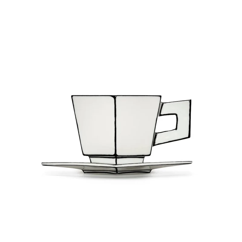 Cappuccinotasse mit Untersetzer Carte Blanche - Serax