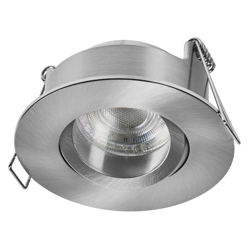 OSRAM LED Spot Recess Bad Einbaustrahler Set GU10 IP65 4.5W Satin-Nickel ⌀68 mm