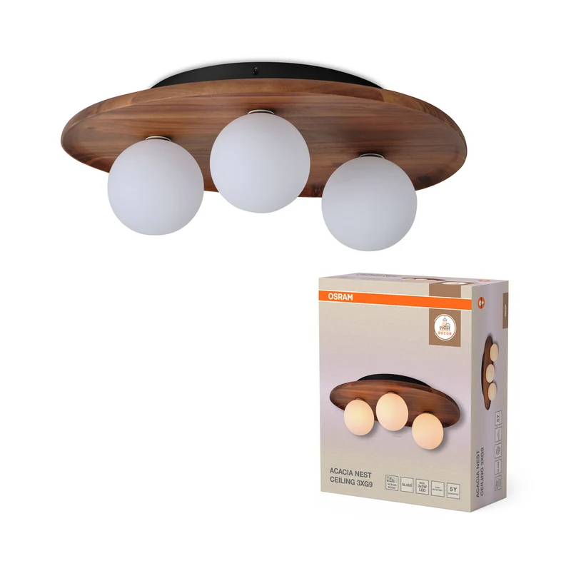 OSRAM DECOR Acacia Nest Deckenleuchte 1xG9 Braun