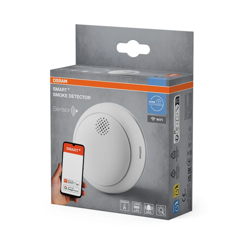 OSRAM Wifi SMART+ smarter Rauchmelder, Weiß