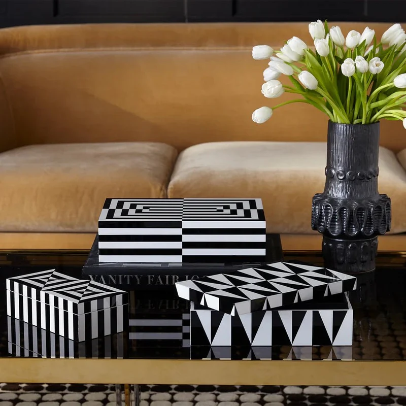 Schmuckkasten Op Art Laquer Box large - Jonathan Adler