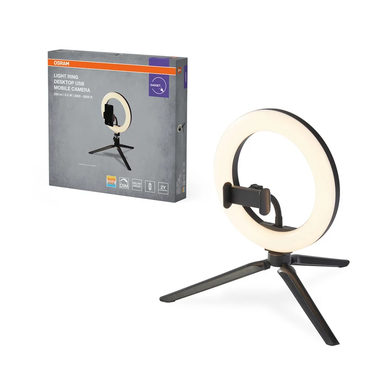 OSRAM Dimmbares Bluetooth LED Mobile Kamera-Ringlicht