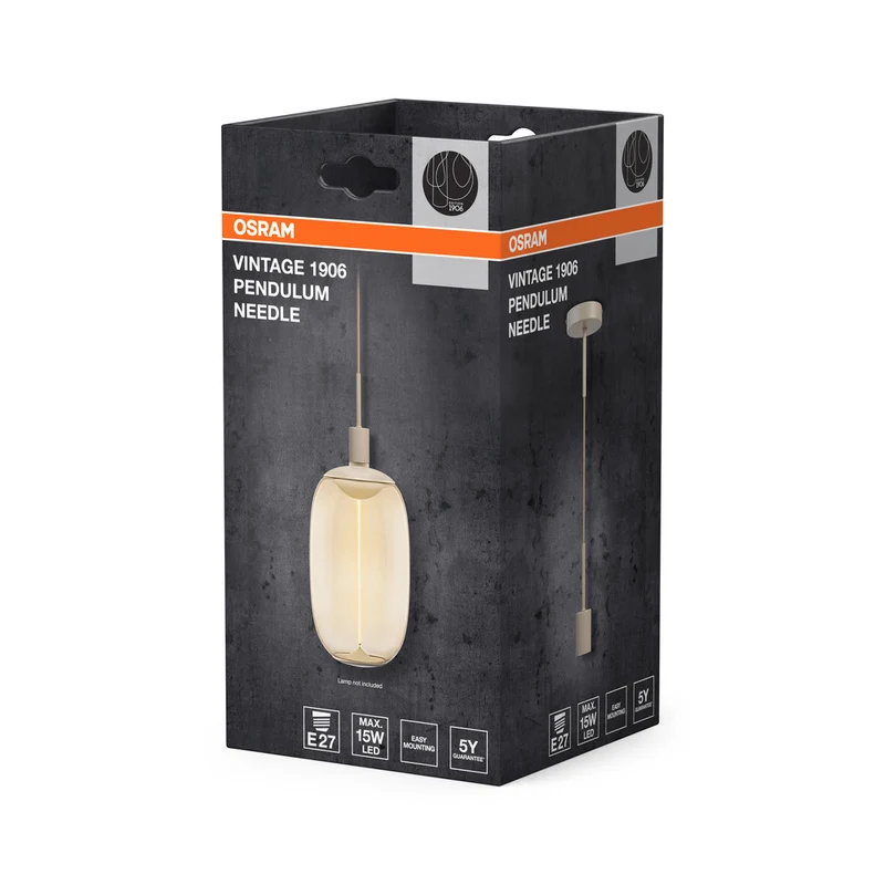 OSRAM Vintage 1906 PenduLum Needle Pendelleuchte E27 Beige