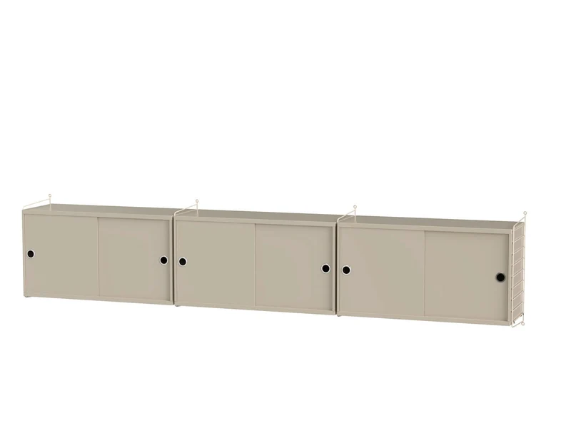 Wohnzimmer Komplettset D - Regalsystem - Stringfurniture