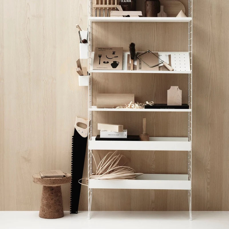 Arbeitsplatz B Komplettset - Regalsystem - Stringfurniture