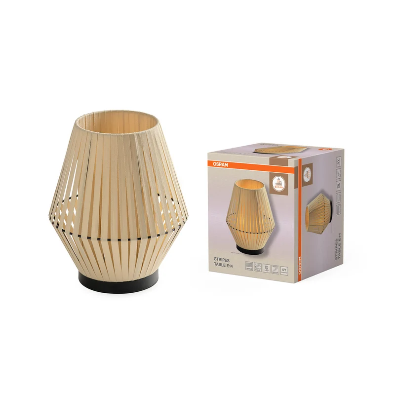 OSRAM DECOR Stripes Tischleuchte 1xE14 Beige