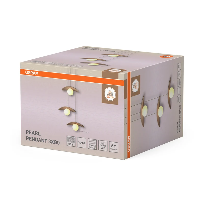 OSRAM DECOR Pearl Pendelleuchte 3xG9 Beige