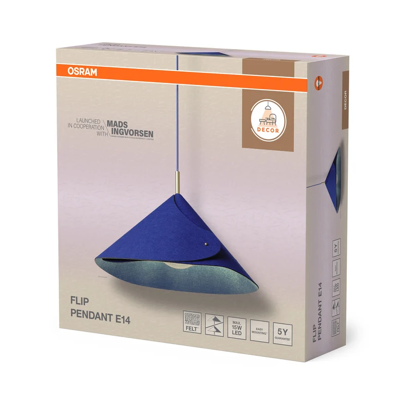 OSRAM DECOR Flip Pendelleuchte E14 Blau