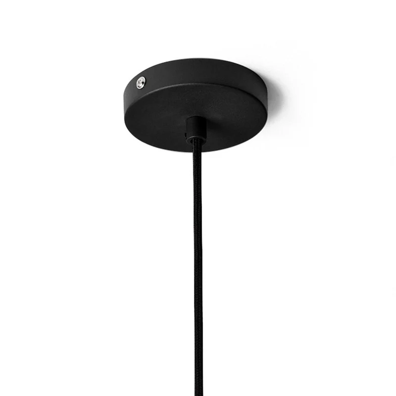 Lampenschirm Opal Shade mit kurzer Fassung Collect Pendant schwarz - ferm LIVING
