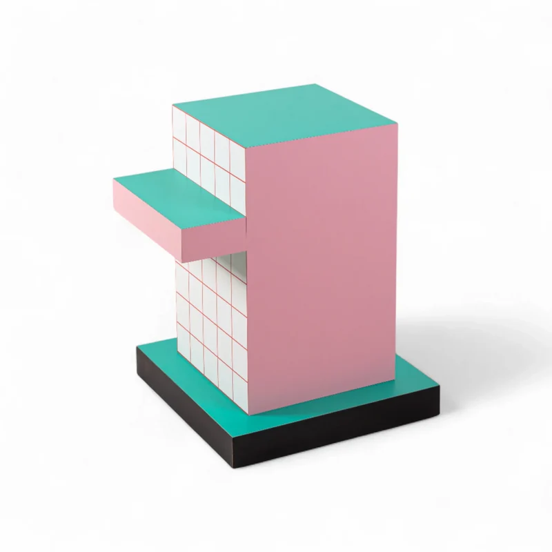 Beistelltisch Super Side Table Red Grid - Seletti
