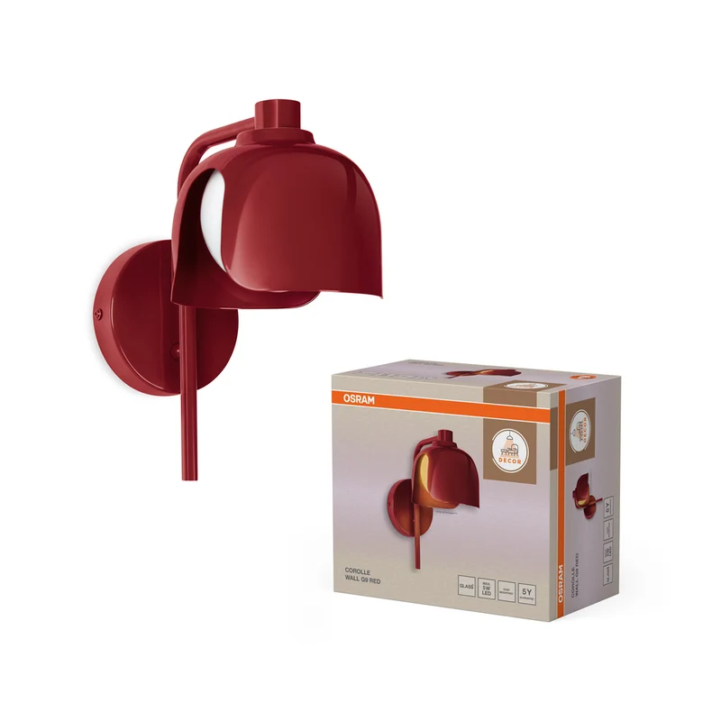 OSRAM DECOR Corolle Wandleuchte G9 Rot