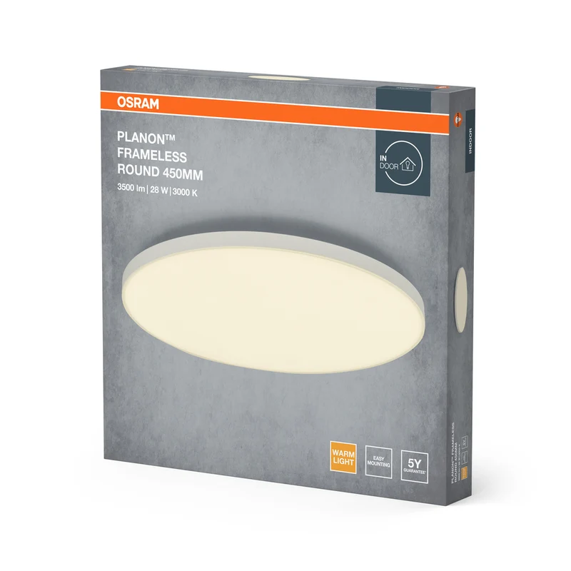 OSRAM Planon Frameless Round Deckenleuchte, 28W, 450mm