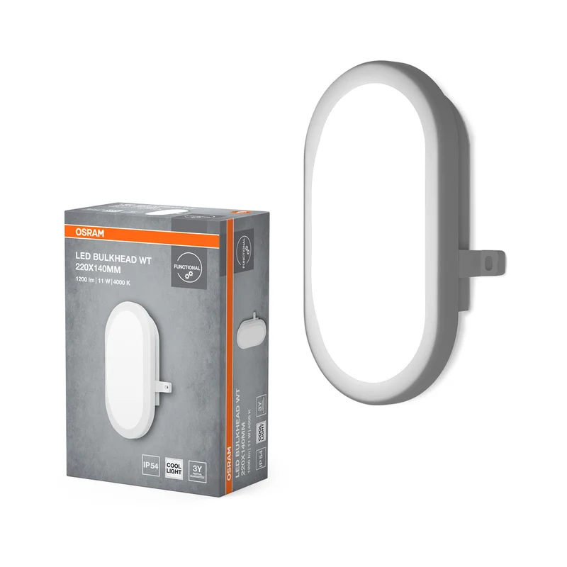 OSRAM BULKHEAD Wand- und Deckenleuchte 11W White, 840 lm, 4000 K, Kaltweiß