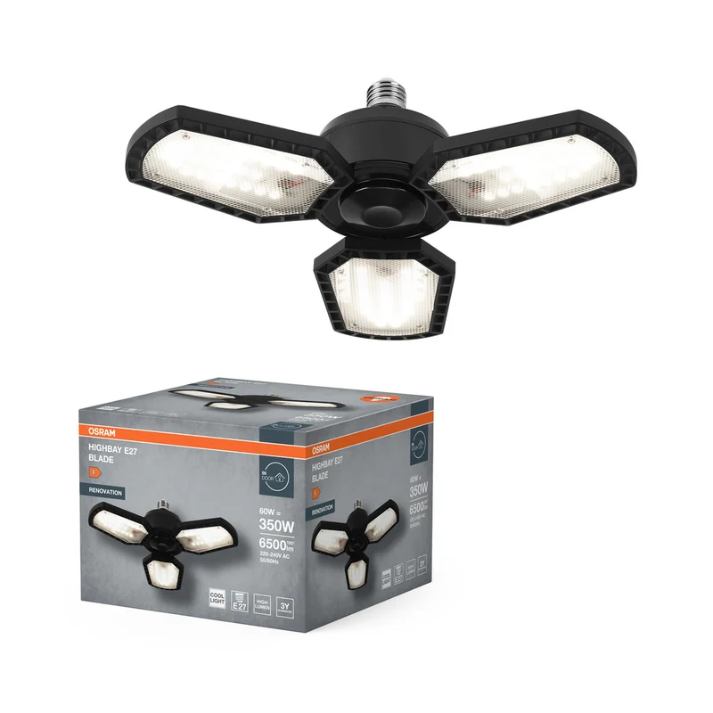 OSRAM Highbay Blade Deckenlampe mit Flügeln, 60W, E27