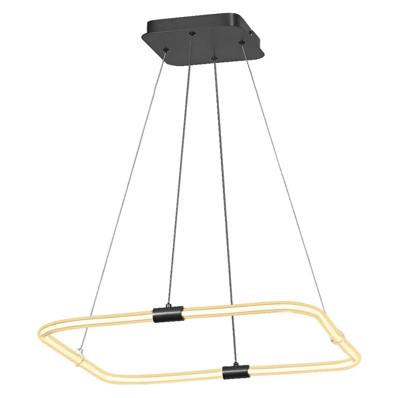 OSRAM DECOR Tetragon Pendelleuchte, 18W, 3000K, 2000lm, Warmweiß, Click DIM