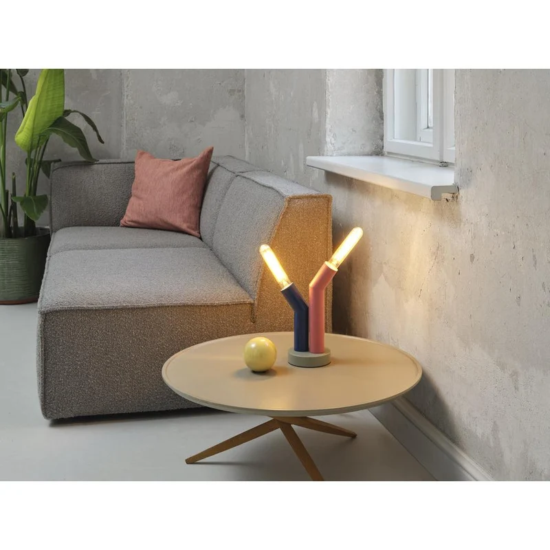 OSRAM DECOR Straw Tischleuchte, 2-flamming, E27, Multicolor