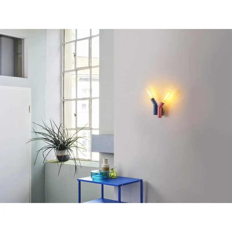 OSRAM DECOR Straw Wandleuchte, 2-flammig, E27, Multicolor