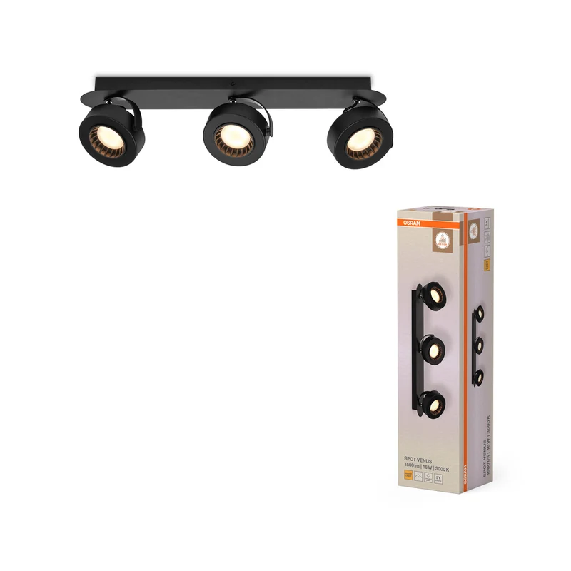 OSRAM DECOR SPOT VENUS Deckenleuchte, 16W, 650lm, schwarz