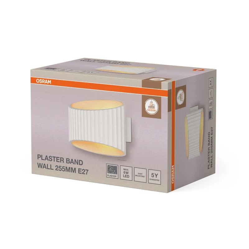 OSRAM DECOR Plaster Band Wall Wandleuchte 255 1xE27