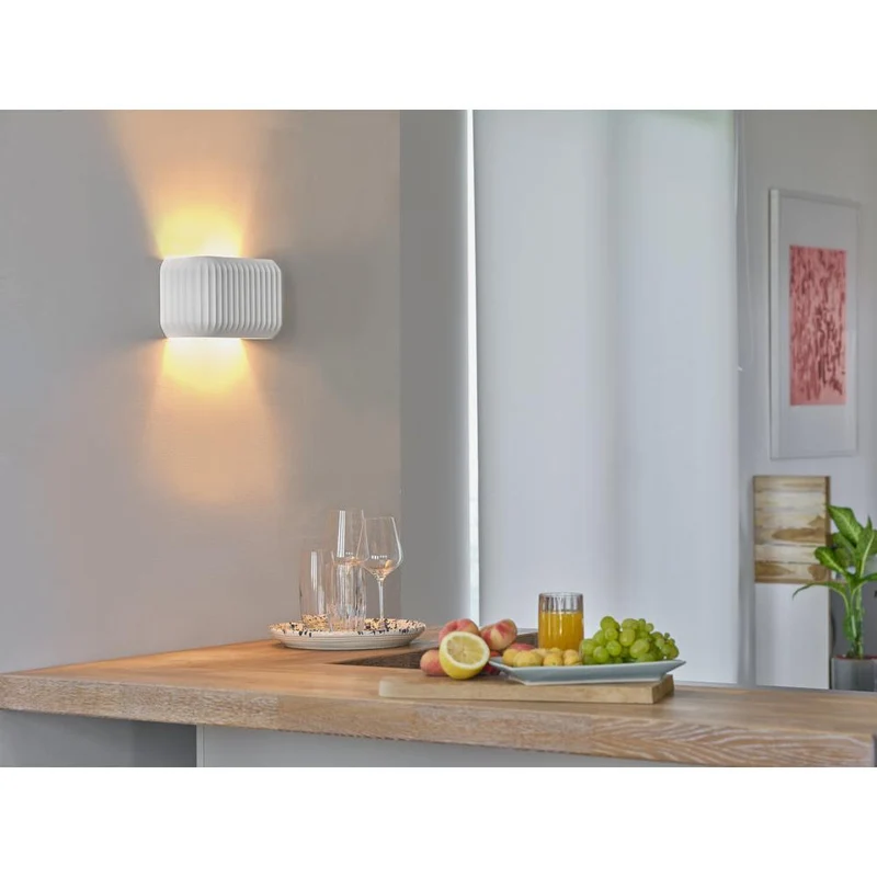 OSRAM DECOR Plaster Routes Wall Wandleuchte 250 1xE27 White