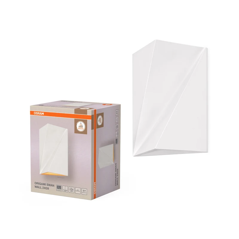 OSRAM DECOR Origami Swan Wall Wandleuchte 2xG9 White