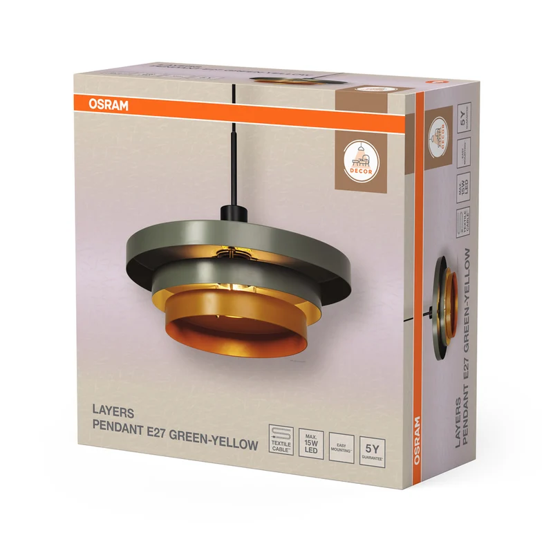 OSRAM DECOR Layers Pendelleuchte Grün, E27