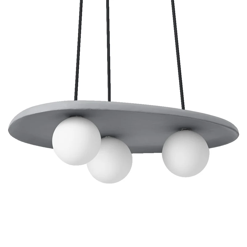 OSRAM DECOR Concrete Nest Pendelleuchte Grau, 3-flammig, G9