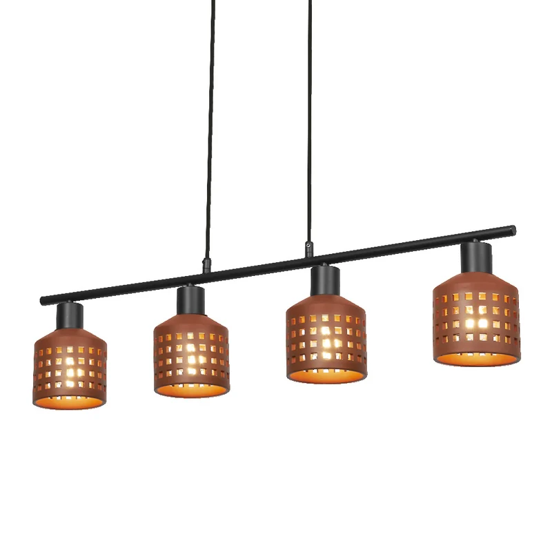OSRAM DECOR Clay Windows Pendant Pendelleuchte LN 4xE27 Brown