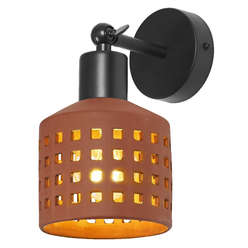 OSRAM DECOR Clay Windows Wandleuchte Braun, E27