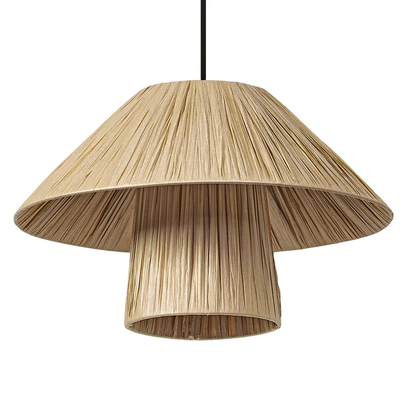 OSRAM DECOR Bamboo Paper Hut Pendant Pendelleuchte 400 E27 Brown