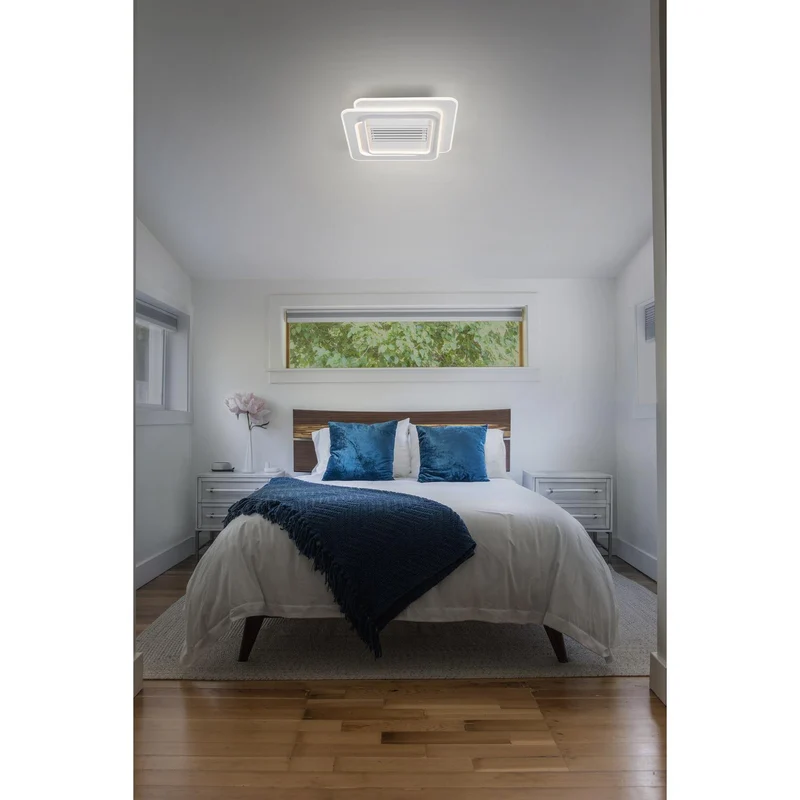 OSRAM LED Deckenventilator Square 55W CCT Weiß 3000K-6500K