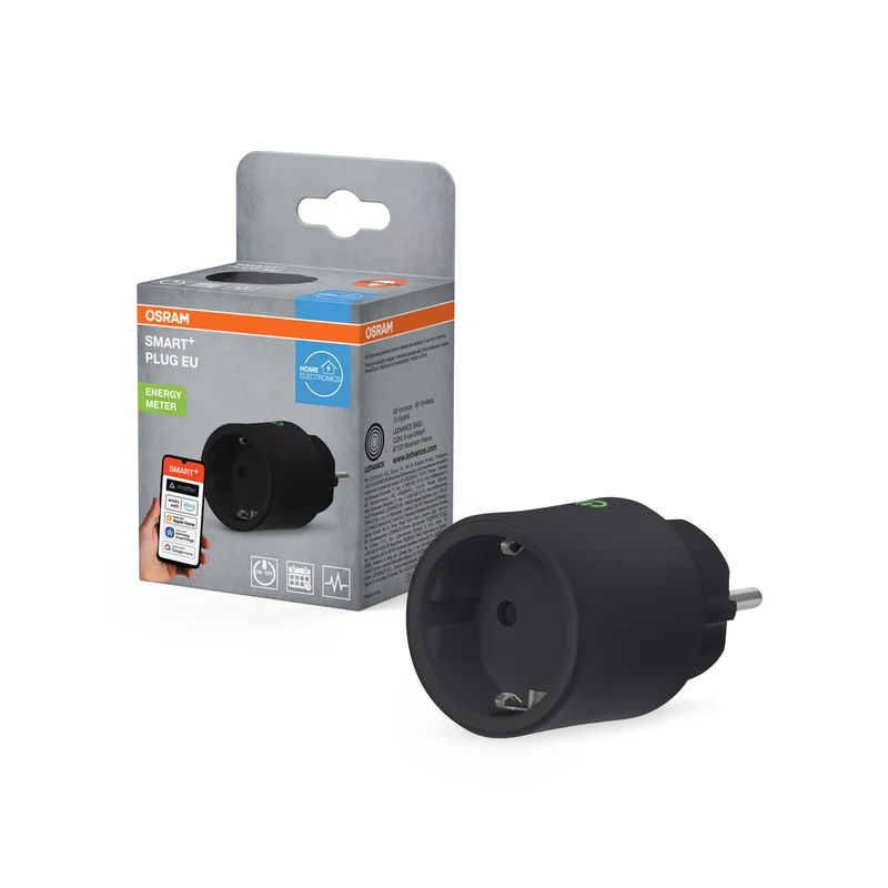 OSRAM Matter SMART+ Plug smarte indoor Steckdose, schwarz