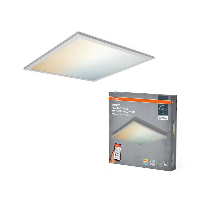OSRAM Matter SMART+ PLANON PLUS LED Panel Tunable Weiß 450X450