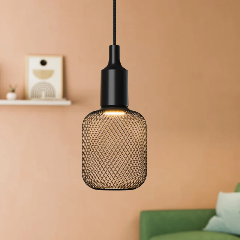 OSRAM Vintage 1906® Pendelleuchte BELL E27, schwarz