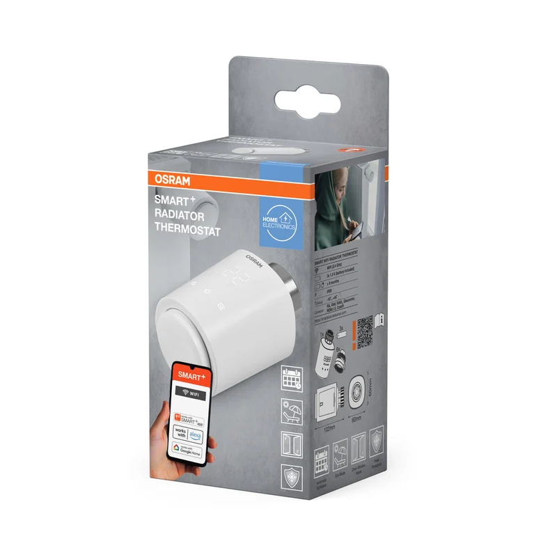 OSRAM Wifi SMART+ smarter Thermostat für Heizungen, weiß